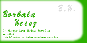 borbala weisz business card